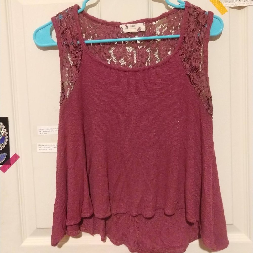 Small Pink Flowy Crop Top
